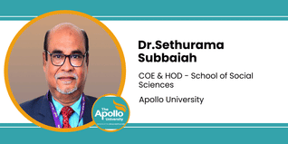 Apollo University, COE & HOD - School of Social Sciences: Dr.Sethurama Subbaiah Interview